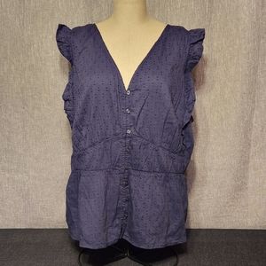 Old Navy Blue Tank Top Smock Top New w Tags XXL